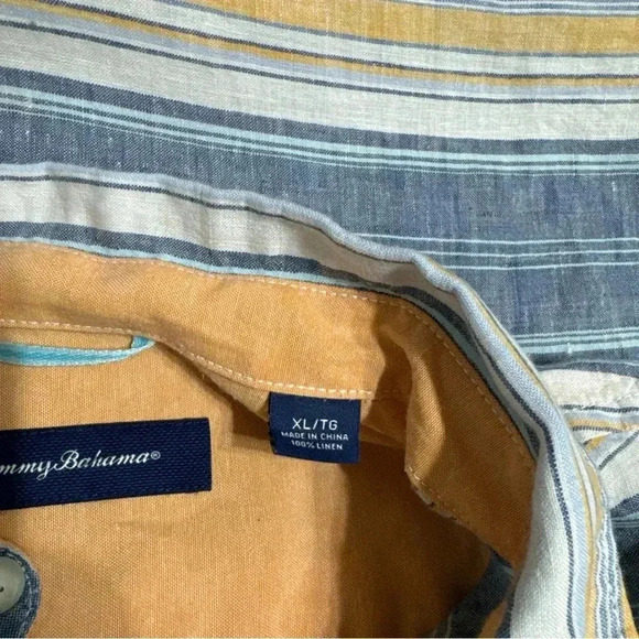 Tommy Bahama 100% Linen Button Down Shirt - Picture 6 of 8